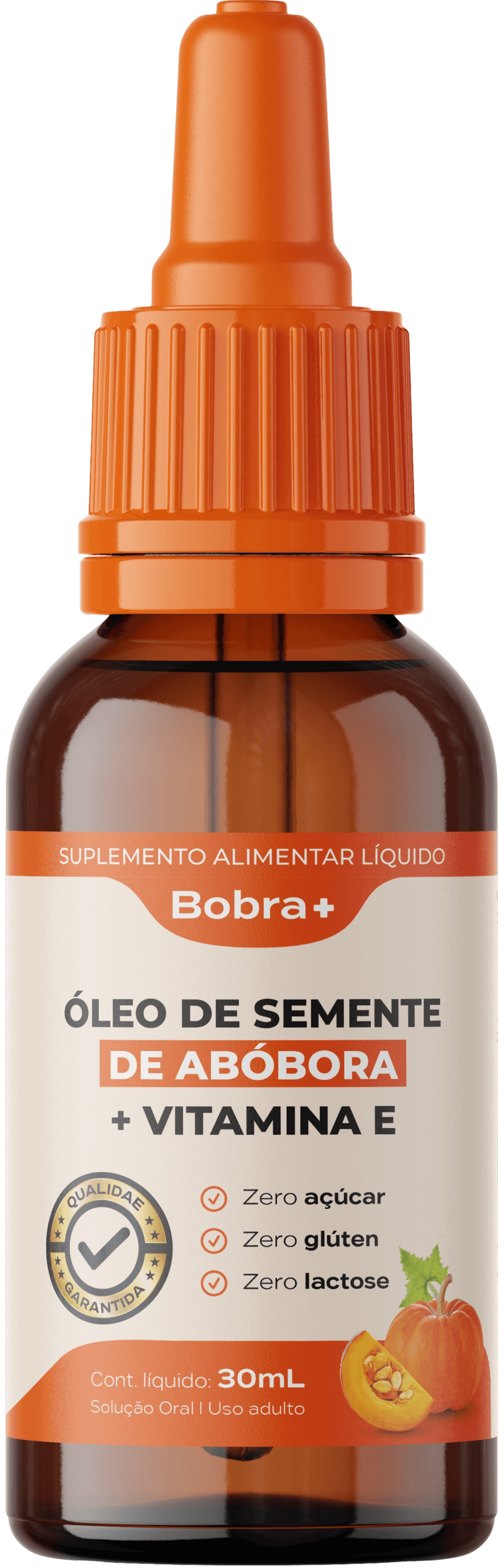 Frasco de Óleo de Semente de Abóbora